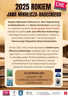 2025 Rokiem Jana Mikulicza-Radeckiego - plakat [Dokument życia społecznego]