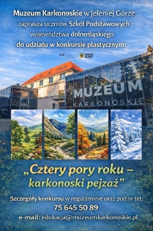 Cztery pory roku &ndash; karkonoski pejzaż - plakat [Dokument elektroniczny]