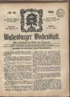 Waldenburger Wochenblatt, Jg. 5, 1859, nr 60