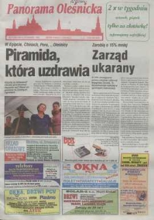 Panorama Oleśnicka: tygodnik Ziemi Oleśnickiej, 1999, nr 37 (430)