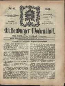 Waldenburger Wochenblatt, Jg. 5, 1859, nr 81