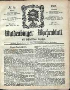 Waldenburger Wochenblatt, Jg. 8, 1862, nr 18