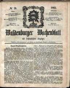 Waldenburger Wochenblatt, Jg. 8, 1862, nr 29