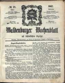 Waldenburger Wochenblatt, Jg. 8, 1862, nr 38