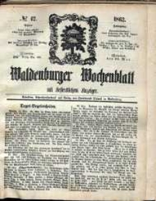 Waldenburger Wochenblatt, Jg. 8, 1862, nr 42
