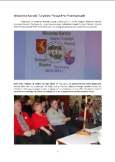 Wiosenna Narada Turystów Pieszych w Prochowicach [Dokument elektroniczny]