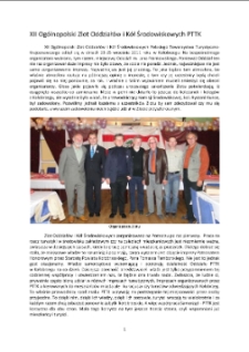 XII Ogólnopolski Zlot Oddziałów i Kół Środowiskowych PTTK [Dokument elektroniczny]