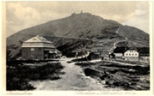 Riesengebirge. Schneekoppe u. Schlesierhaus 1620 m [Widokowka z obiegu]