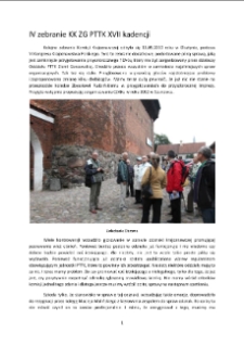 IV spotkanie KK ZG PTTK XVII kadencji [Dokument elektroniczny]