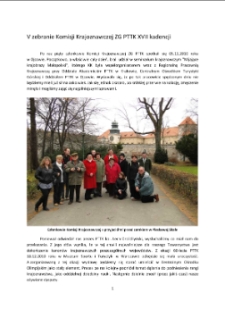 V zebranie Komisji Krajoznawczej ZG PTTK XVII kadencji [Dokument elektroniczny]
