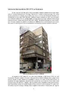 Szkolenie kierowników RPK PTTK w Krakowie [Dokument elektroniczny]