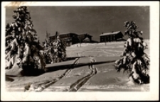 Karkonosze - zimowy widok na Schronisko Peterbaude [Dokument ikonograficzny]