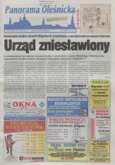 Panorama Oleśnicka: tygodnik Ziemi Oleśnickiej, 2000, nr 54 (513)