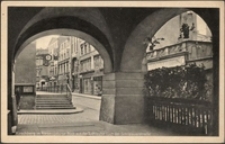 Hirschberg im Riesengebirge Blick aus der Tuchlaube nach der Schlidauerstrasse [Dokument ikonograficzny]