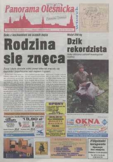 Panorama Oleśnicka: tygodnik Ziemi Oleśnickiej, 2000, nr 63 (522)