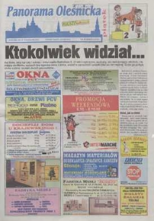 Panorama Oleśnicka: tygodnik Ziemi Oleśnickiej, 2000, nr 80 (539)