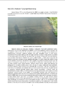 Rok 2011 Rokiem Turystyki Rodzinnej [Dokument elektroniczny]