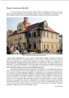 Pożar ratusza w Żarach [Dokument elektroniczny]