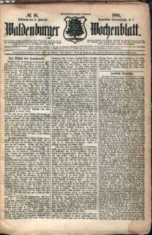 Waldenburger Wochenblatt, Jg. 27, 1881, nr 10