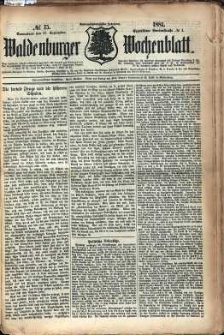 Waldenburger Wochenblatt, Jg. 27, 1881, nr 75