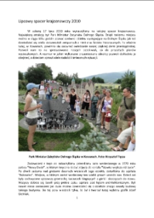 Lipcowy spacer krajoznawczy 2010 [Dokument elektroniczny]