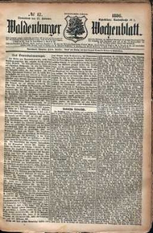 Waldenburger Wochenblatt, Jg. 32, 1886, nr 17