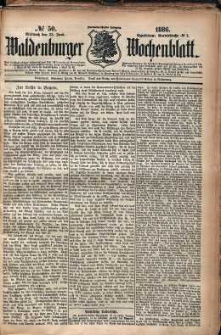 Waldenburger Wochenblatt, Jg. 32, 1886, nr 50