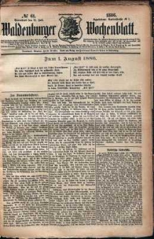 Waldenburger Wochenblatt, Jg. 32, 1886, nr 61