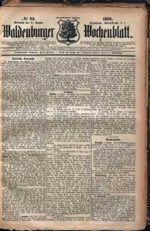 Waldenburger Wochenblatt, Jg. 32, 1886, nr 64