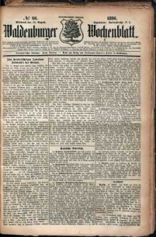 Waldenburger Wochenblatt, Jg. 32, 1886, nr 66