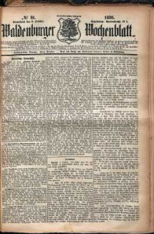 Waldenburger Wochenblatt, Jg. 32, 1886, nr 81