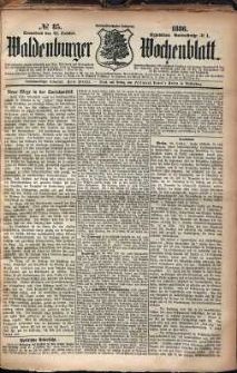 Waldenburger Wochenblatt, Jg. 32, 1886, nr 85