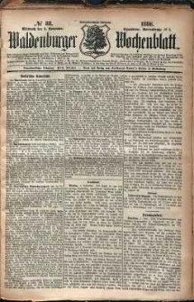 Waldenburger Wochenblatt, Jg. 32, 1886, nr 88