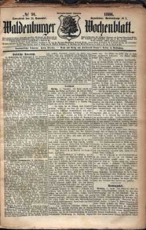 Waldenburger Wochenblatt, Jg. 32, 1886, nr 91