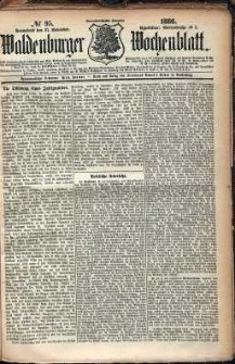 Waldenburger Wochenblatt, Jg. 32, 1886, nr 95