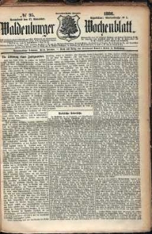 Waldenburger Wochenblatt, Jg. 32, 1886, nr 95