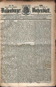 Waldenburger Wochenblatt, Jg. 32, 1886, nr 97
