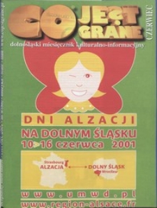 Co Jest Grane : dolnośląski miesięcznik kulturalno-informacyjny, 2001, nr 6 (88)
