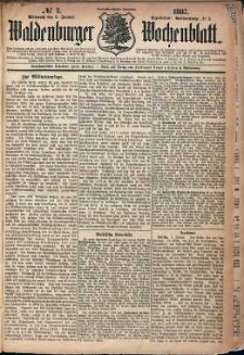 Waldenburger Wochenblatt, Jg. 33, 1887, nr 2