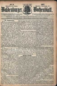Waldenburger Wochenblatt, Jg. 33, 1887, nr 8