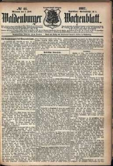 Waldenburger Wochenblatt, Jg. 33, 1887, nr 44