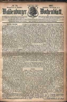 Waldenburger Wochenblatt, Jg. 33, 1887, nr 74