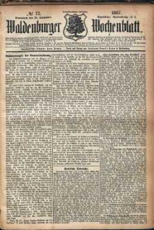 Waldenburger Wochenblatt, Jg. 33, 1887, nr 77