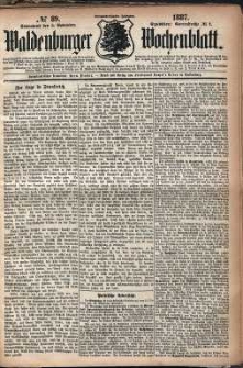 Waldenburger Wochenblatt, Jg. 33, 1887, nr 89