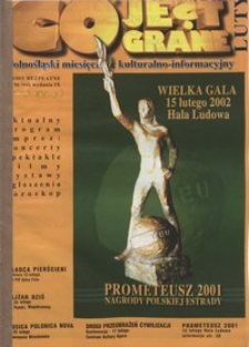 Co Jest Grane : dolnośląski miesięcznik kulturalno-informacyjny, 2002, nr 2 (96)
