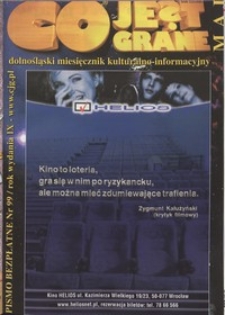 Co Jest Grane : dolnośląski miesięcznik kulturalno-informacyjny, 2002, nr 5 (99)