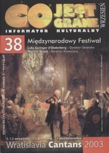 Co Jest Grane : informator kulturalny, 2003, nr 9 (115)