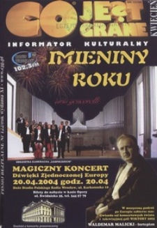Co Jest Grane : informator kulturalny, 2004, nr 4 (124)