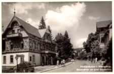 Oberschreiberhau i. Riesengebirge. Wilhelmstrasse mit Hotel Gchentenstein [Dokument ikonograficzny]
