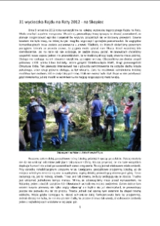 31. wycieczka Rajdu na Raty 2012 - na Skopiec [Dokument elektroniczny]
